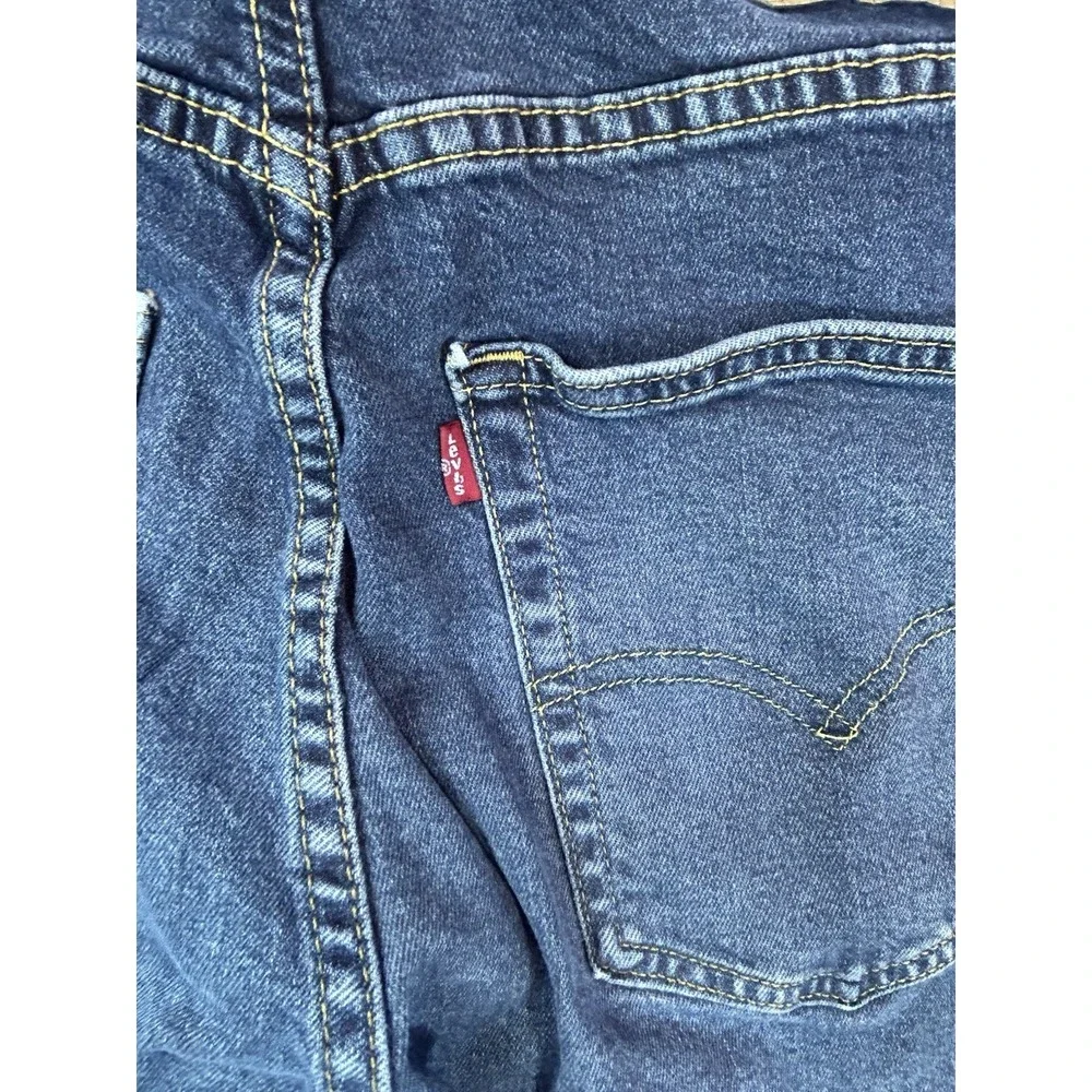 men's levi's dark wash jeans 512 Sz 36x34 Straight - Picture 7 of 11